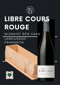 Relatiegeschenk - 1 fles  Libre Cours Pinot Noir/ Grenache